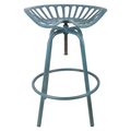 Gardencontrol Cast Iron & Steel Industrial Heritage Tractor Chair, Blue GA2659155